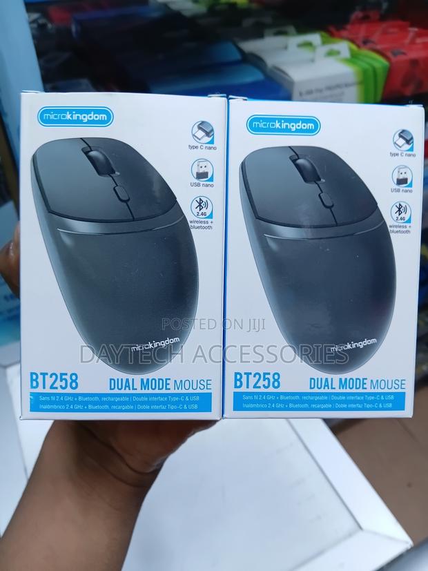 Microkingdom BT258 Dual Mode Wireless Rechargeable Computer Mouse. - thumbnail 3