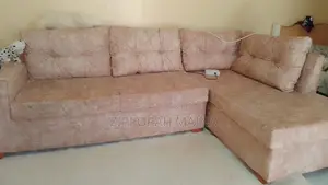 Brown L Seater