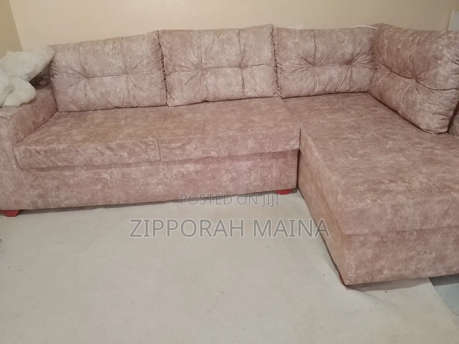 Brown L Seater
