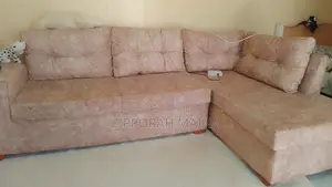 Brown L Seater