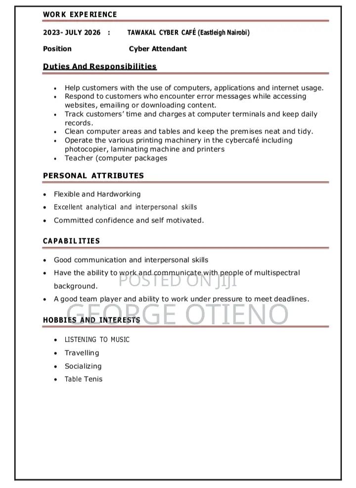 Computing It Cv