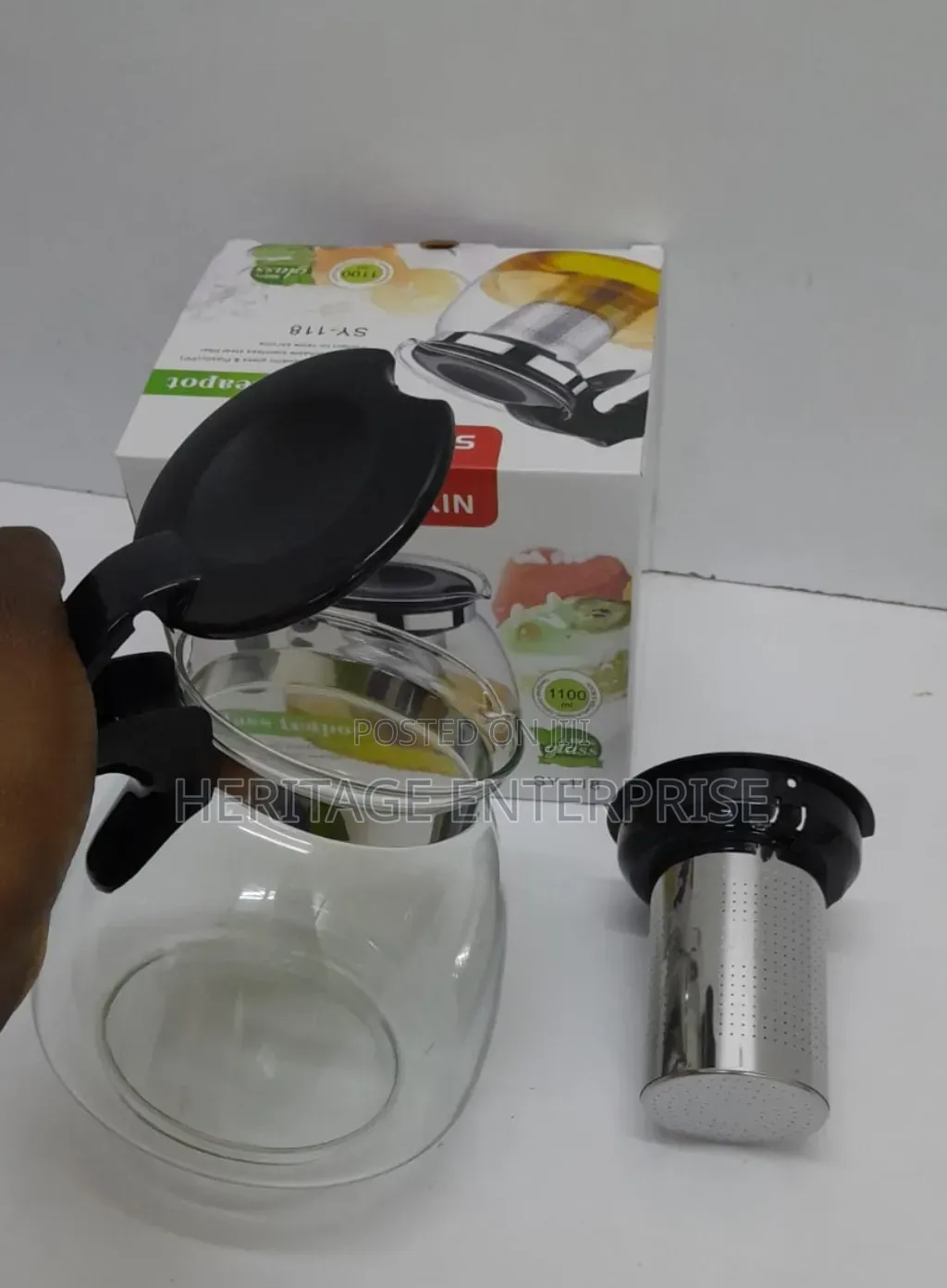 *Tea Pot Decanter Borosilicate Glass