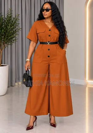 Belted Jumpsuit ( Size 42-48)