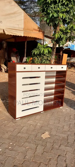 Wooden Shoe Cabinet With Ventilation-Spacious