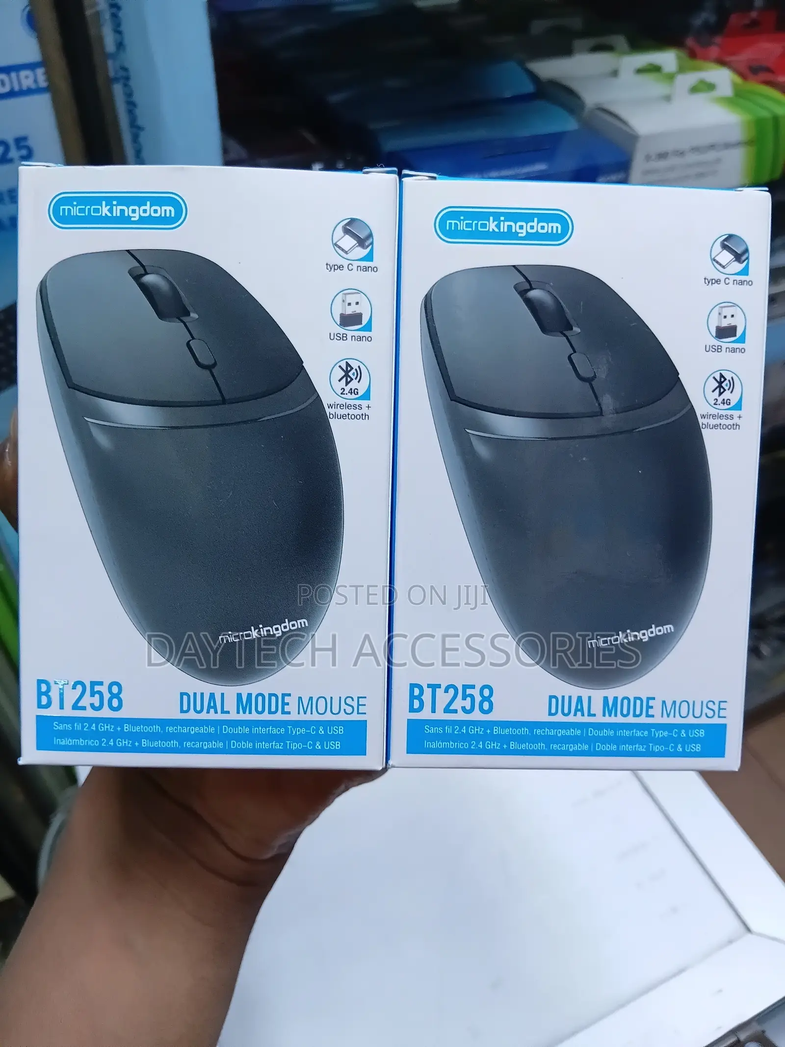 Microkingdom BT258 Rechargable Wireless Dual Mode Mouse.