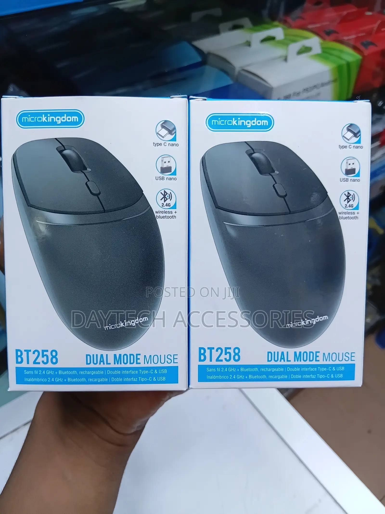 Microkingdom BT258 Rechargable Wireless Dual Mode Mouse.