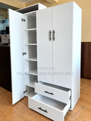 Beautiful Wooden White Modern Rack