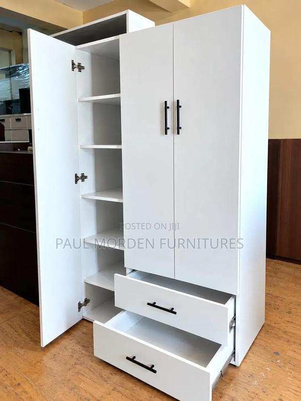 Beautiful Wooden White Modern Rack - main view
