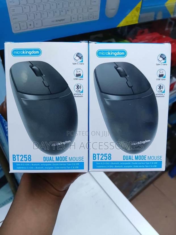 Microkingdom BT258 Dual Mode Mouse Both 2.4 GHz Wireless and Bluetooth - thumbnail 3