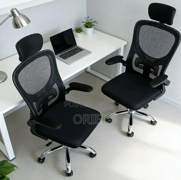 Flip Arms Office Chair – Ergonomic Adjustable Space-Saving Seat