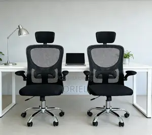 Flip Arms Office Chair – Ergonomic Adjustable Space-Saving Seat