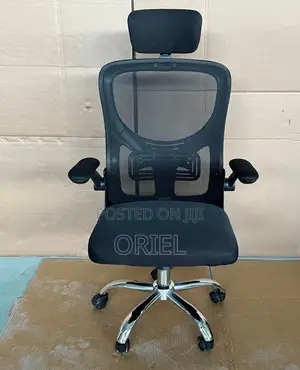 Flip Arms Office Chair – Ergonomic Adjustable Space-Saving Seat