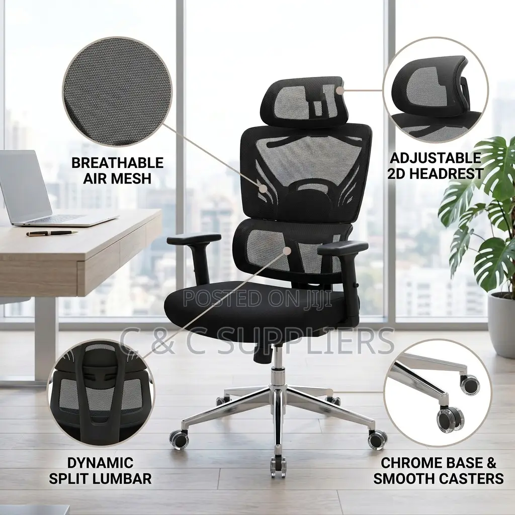 Executive Orthopedic Mesh Swivel Chair
