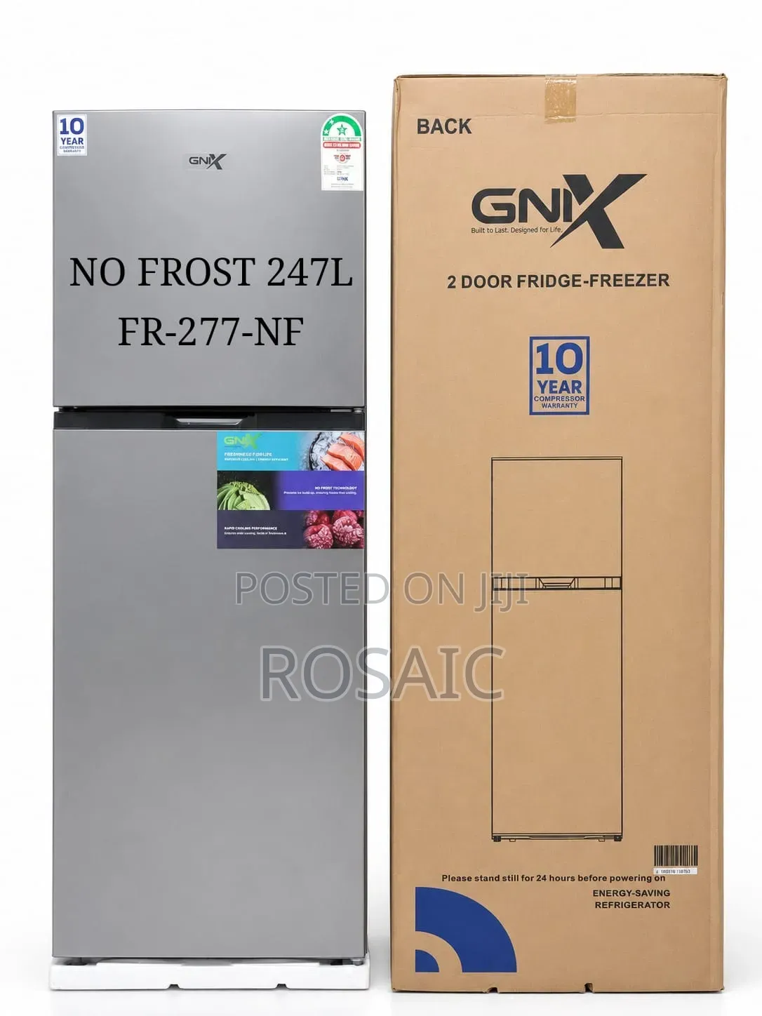 247 Litres Gnix NO FROST FR-227-NF Double Door Refrigerator