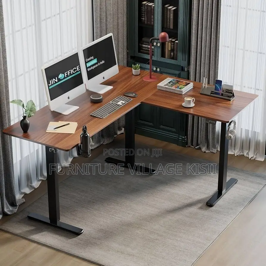 Office Table;1.4M Electric Adjustable Curved Stading Table