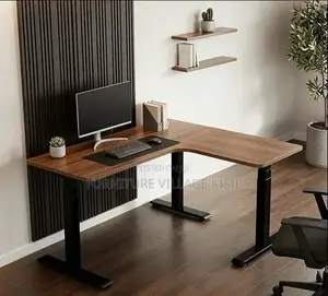 Office Table;1.4M Electric Adjustable Curved Stading Table