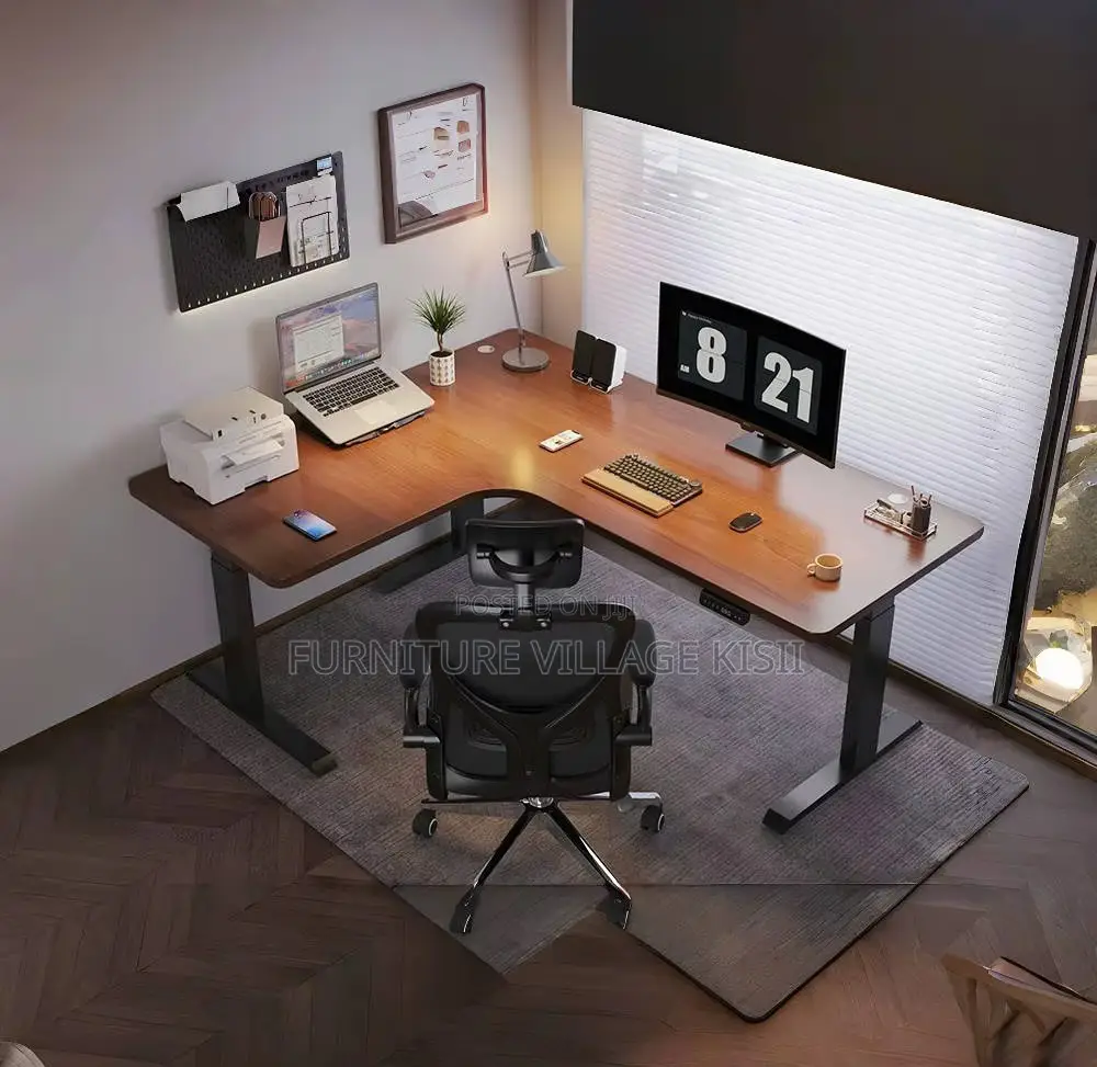 Office Table;1.4M Electric Adjustable Curved Stading Table