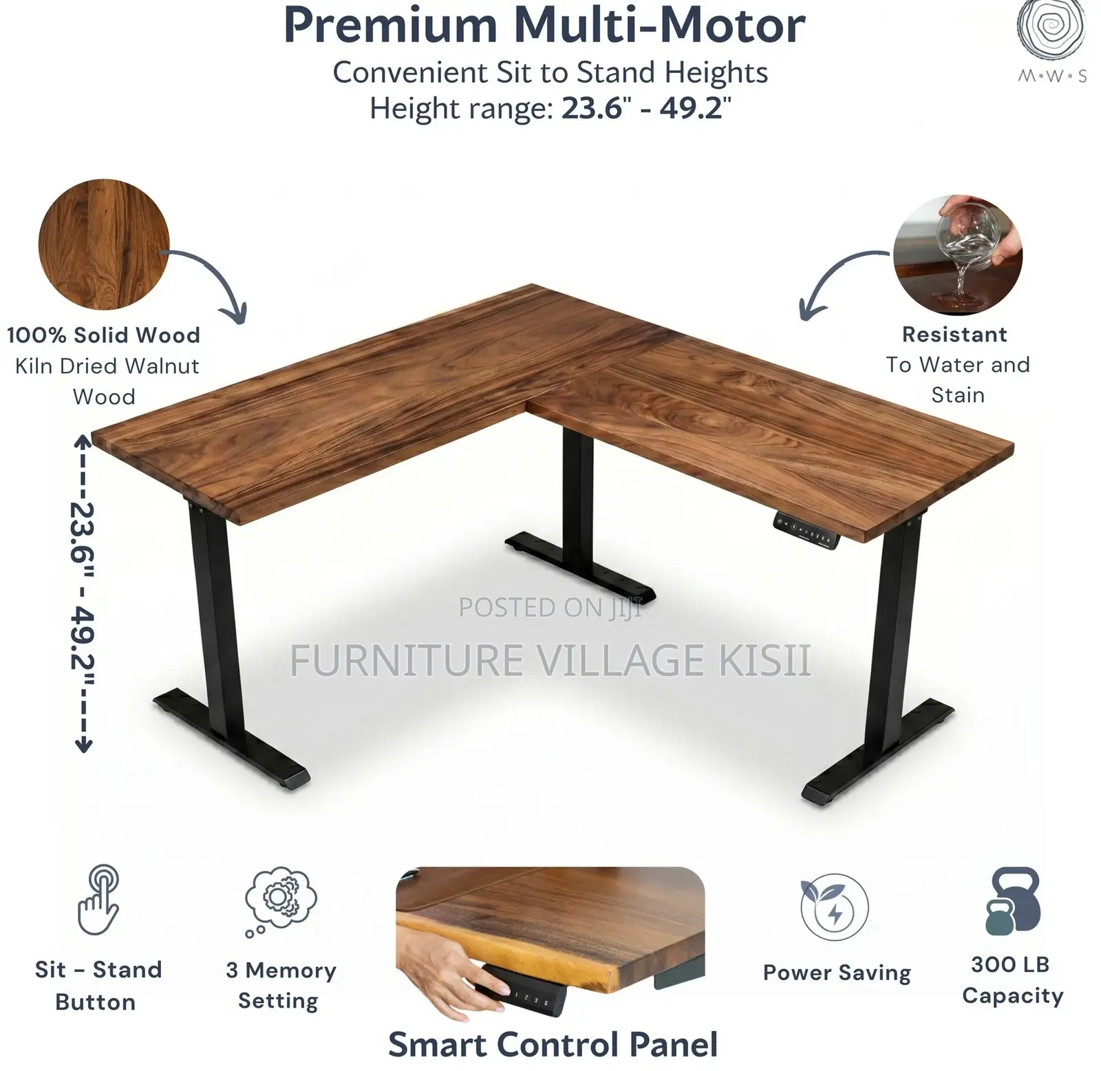 Office Table;1.4M Electric Adjustable Curved Stading Table