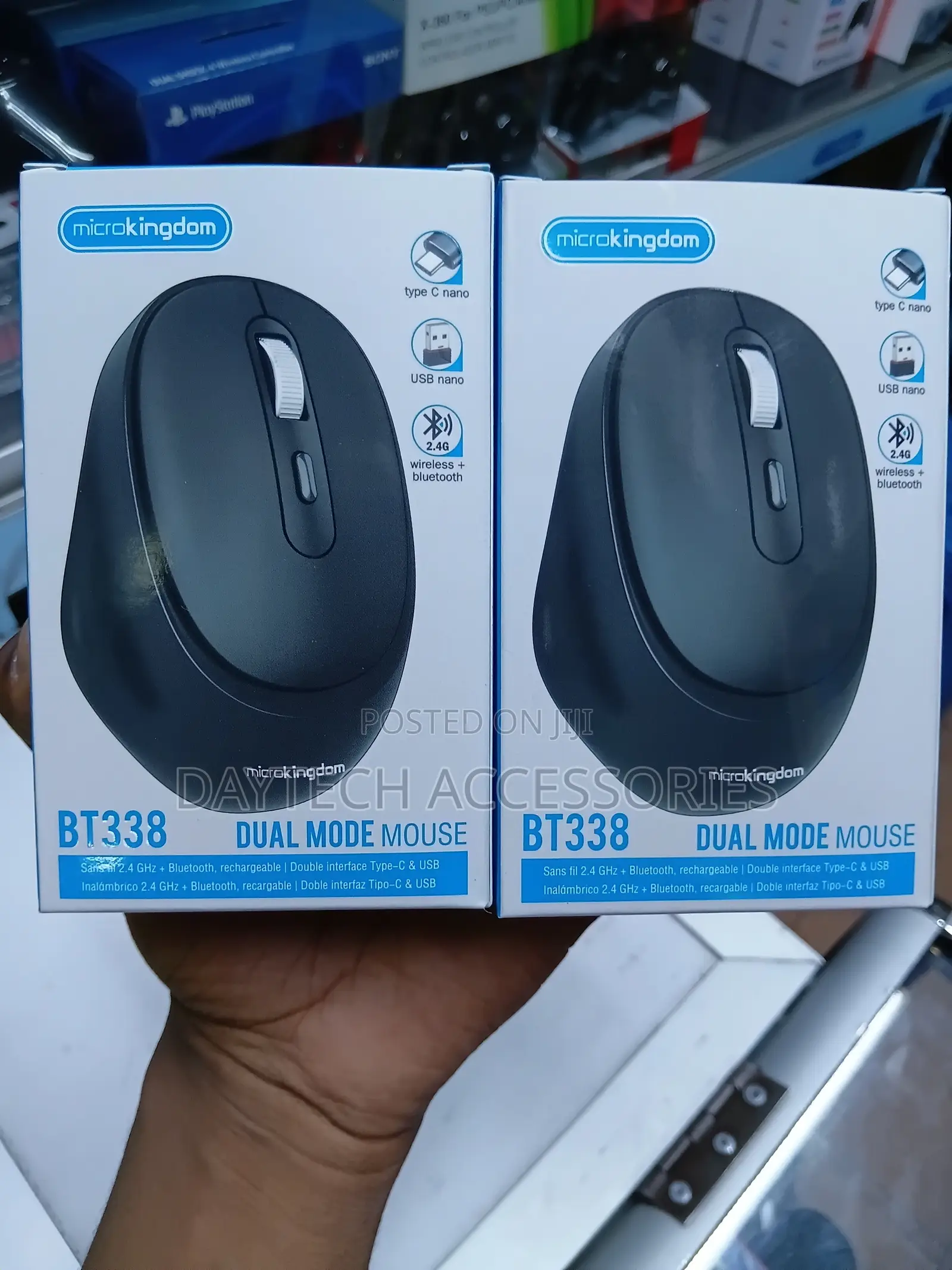 Microkingdom BT338 Dual Mode Mouse 2.4 GHz and Bluetooth Connectivity