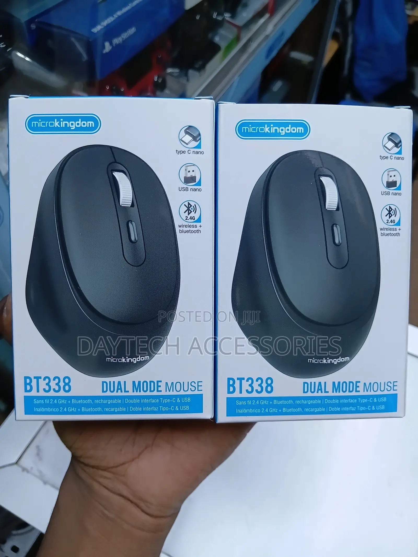 Microkingdom BT338 Dual Mode Mouse 2.4 GHz and Bluetooth Connectivity