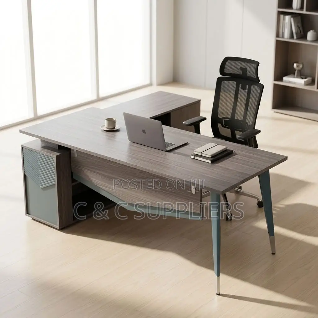 Modern L-Shaped CEO"s Task Table-180cm