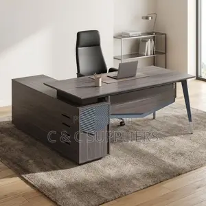 Modern L-Shaped CEO"s Task Table-180cm