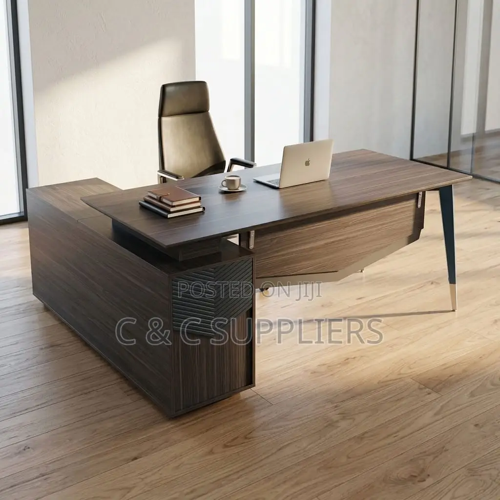 Modern L-Shaped CEO"s Task Table-180cm