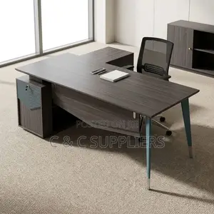 Modern L-Shaped CEO"s Task Table-180cm