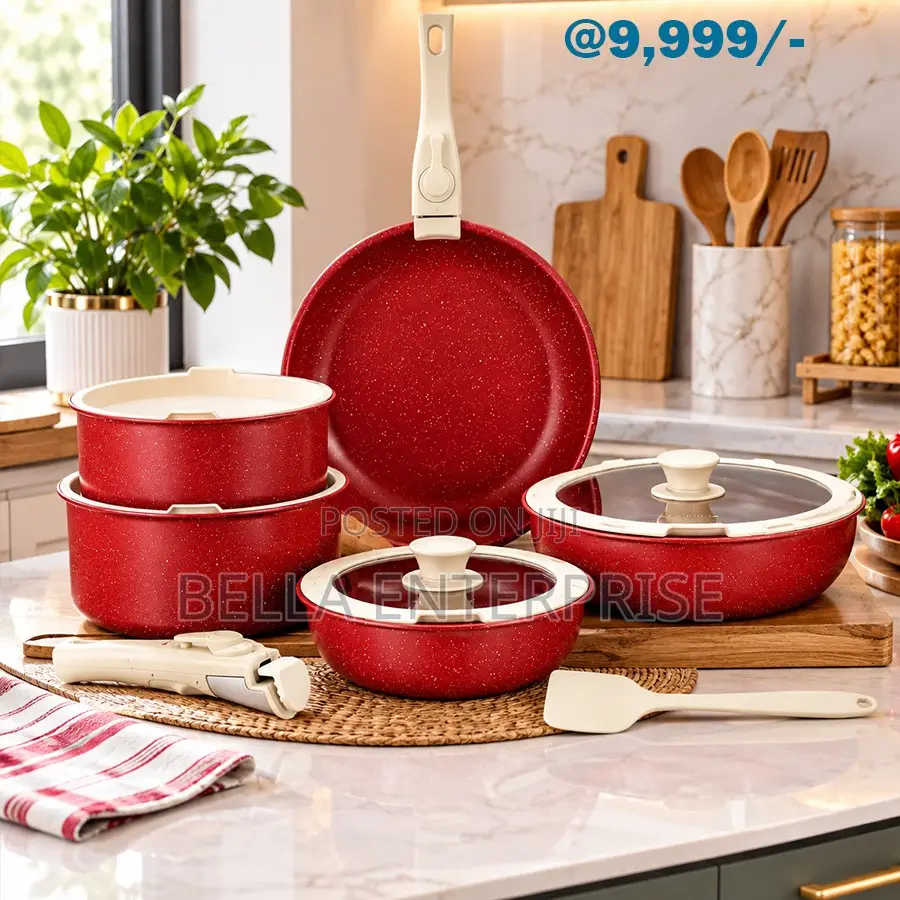 12pc Ceramic Detachable Fashionable Cookware Pots Set at 9,999