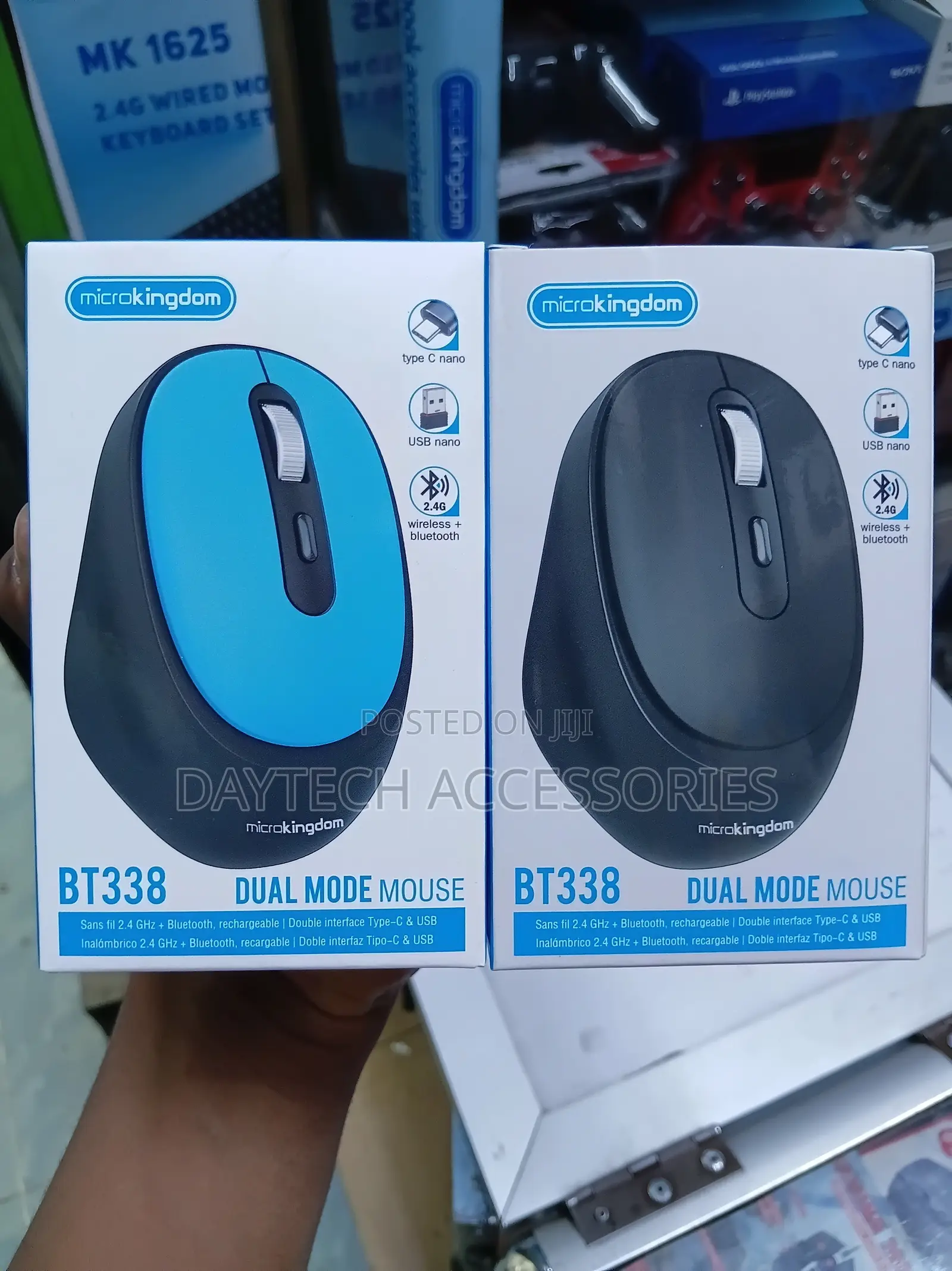 The Microkingdom BT338 Dual Mode Mouse Wireless Rechargeable Mouse