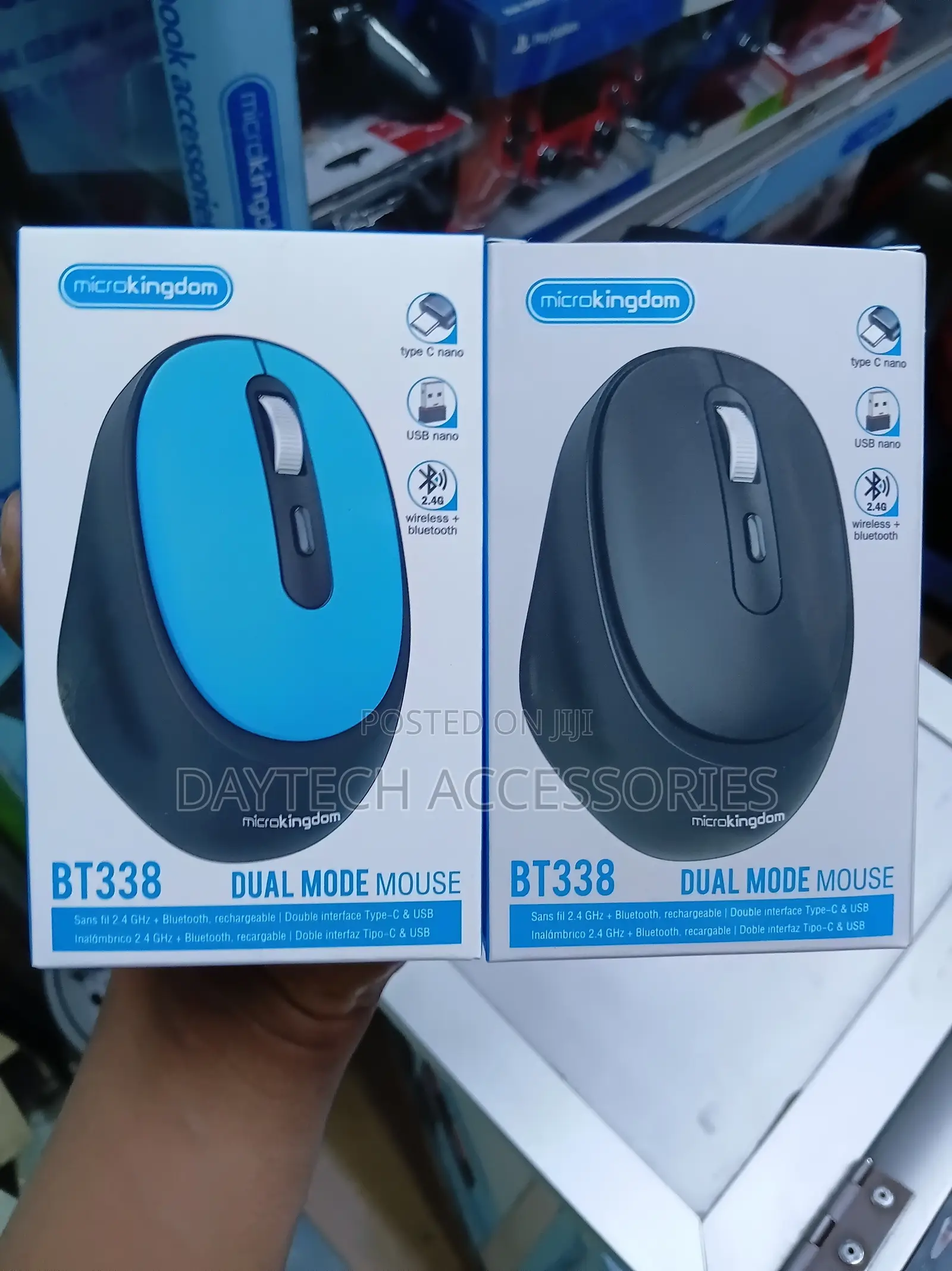 Microkingdom BT338 Dual Mode Mouse 2.4GHz Wireless and Bluetooth