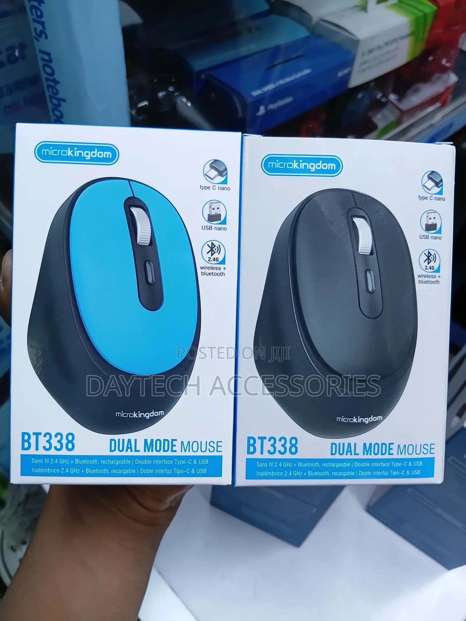 Microkingdom BT338 Dual Mode Mouse 2.4GHz Wireless and Bluetooth