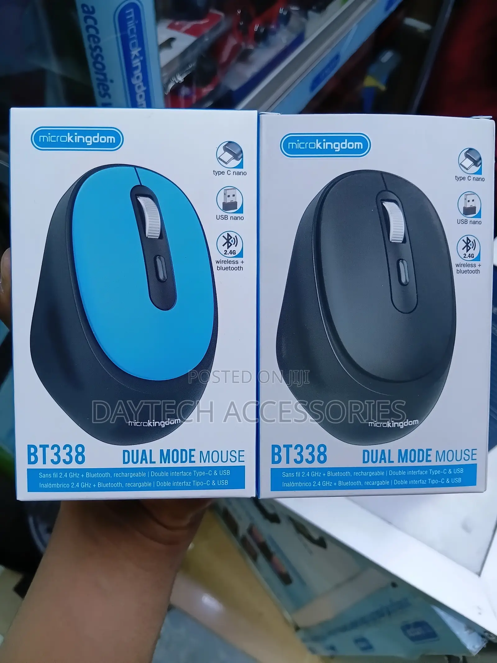 Microkingdom BT338 Dual Mode Mouse 2.4GHz Wireless and Bluetooth