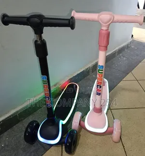 Kids Glowing Wheels LED Music Scooter