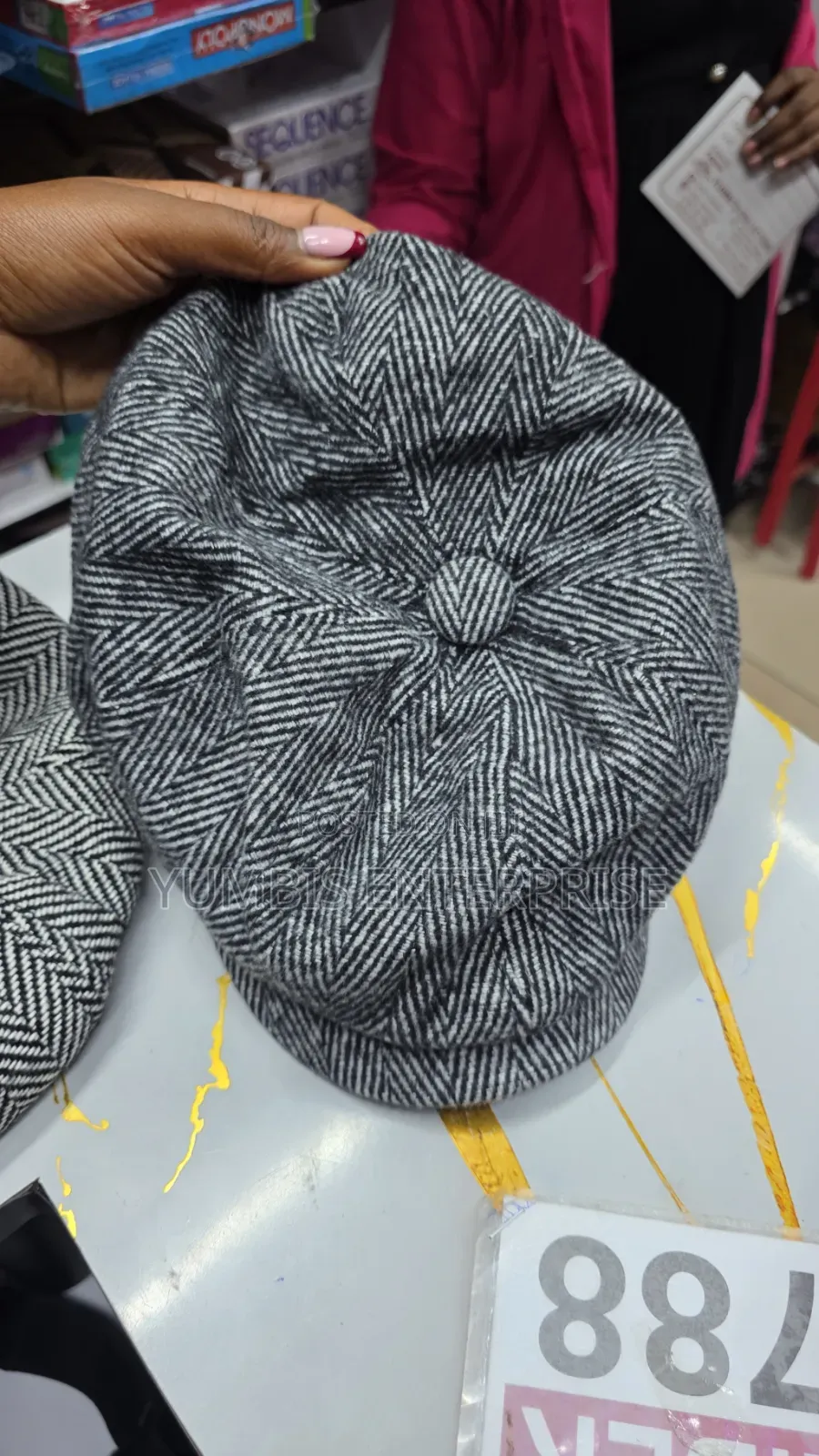 Grey Stripped Kangol Hats at 800