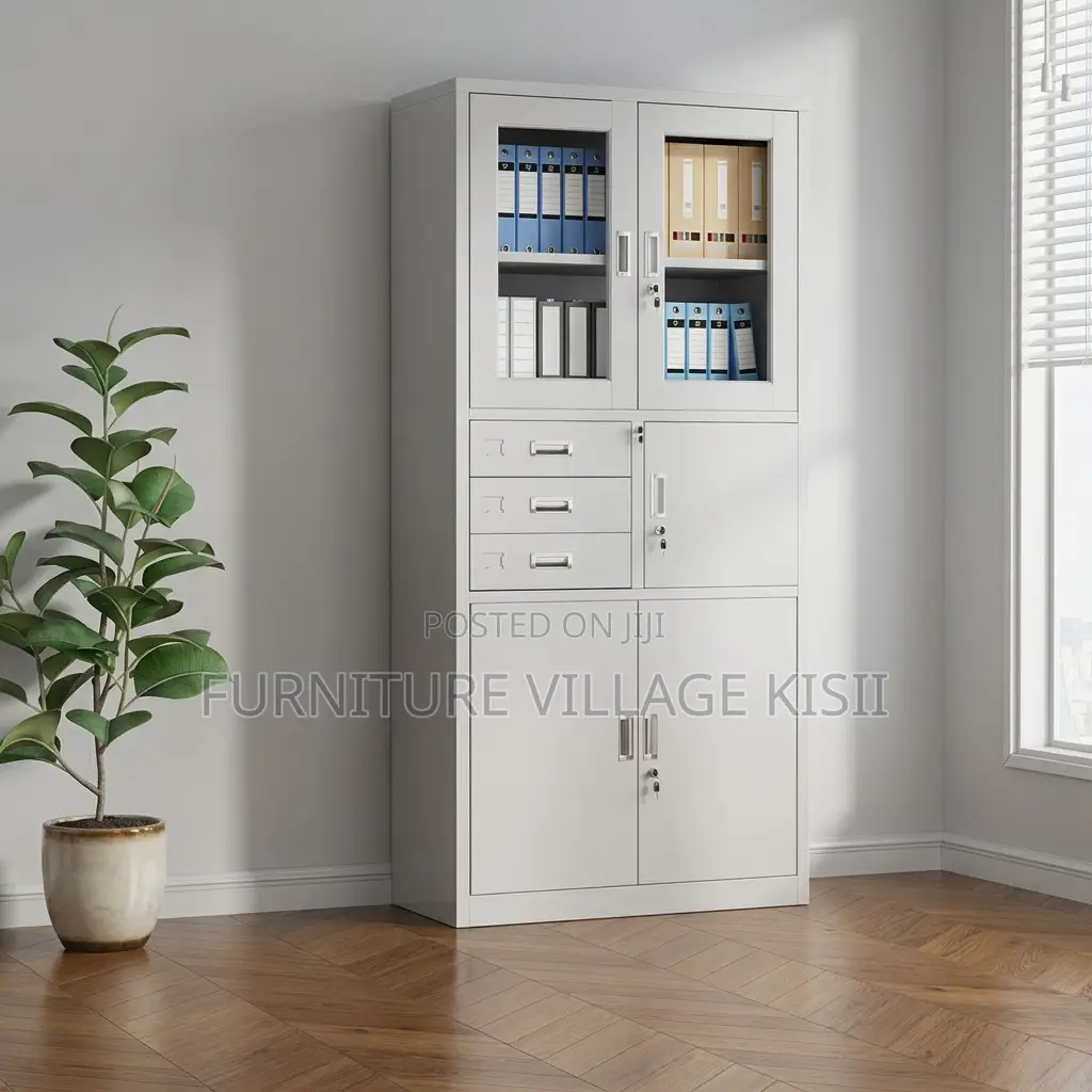 Office Cabinet; Double Metallic Storage Cabinet Safe