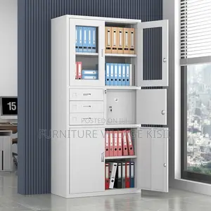Office Cabinet; Double Metallic Storage Cabinet Safe