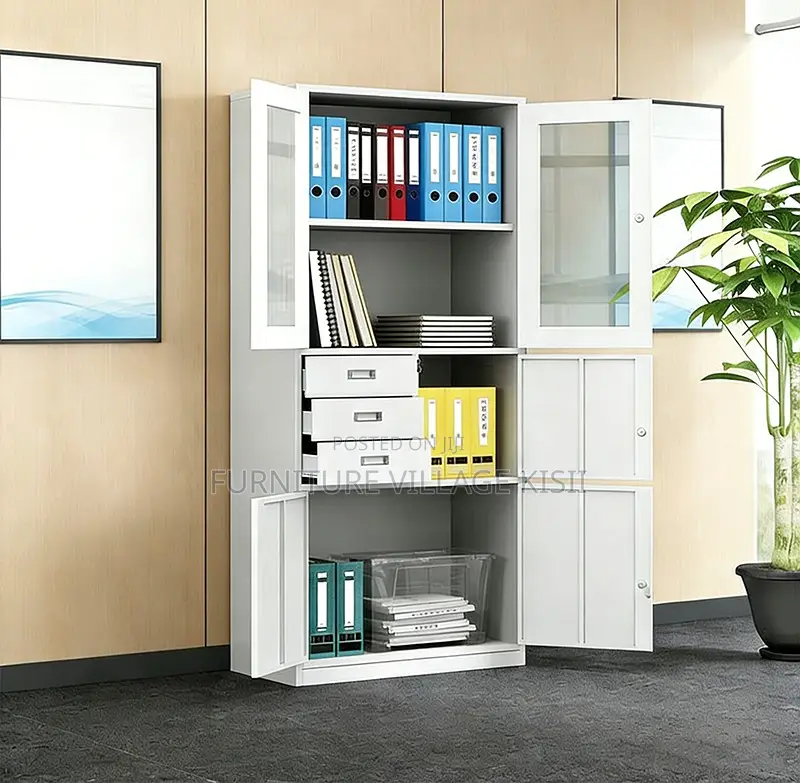 Office Cabinet; Double Metallic Storage Cabinet Safe