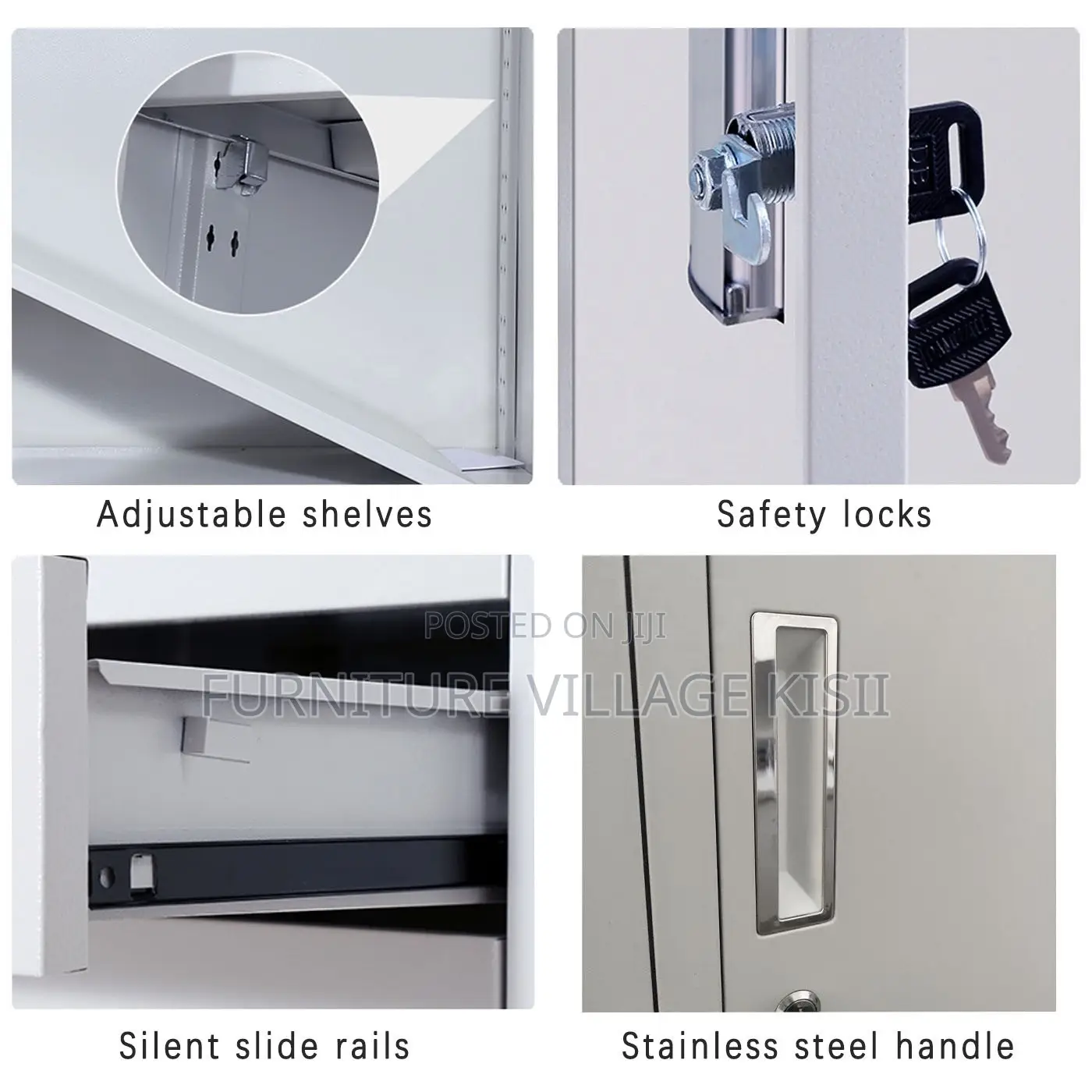 Office Cabinet; Double Metallic Storage Cabinet Safe