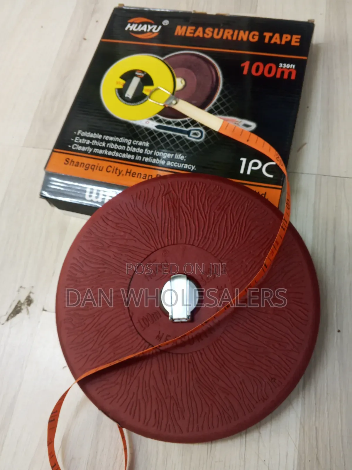 100M Fiberglass Measuring Tape 330ft Survey Tape Measure
