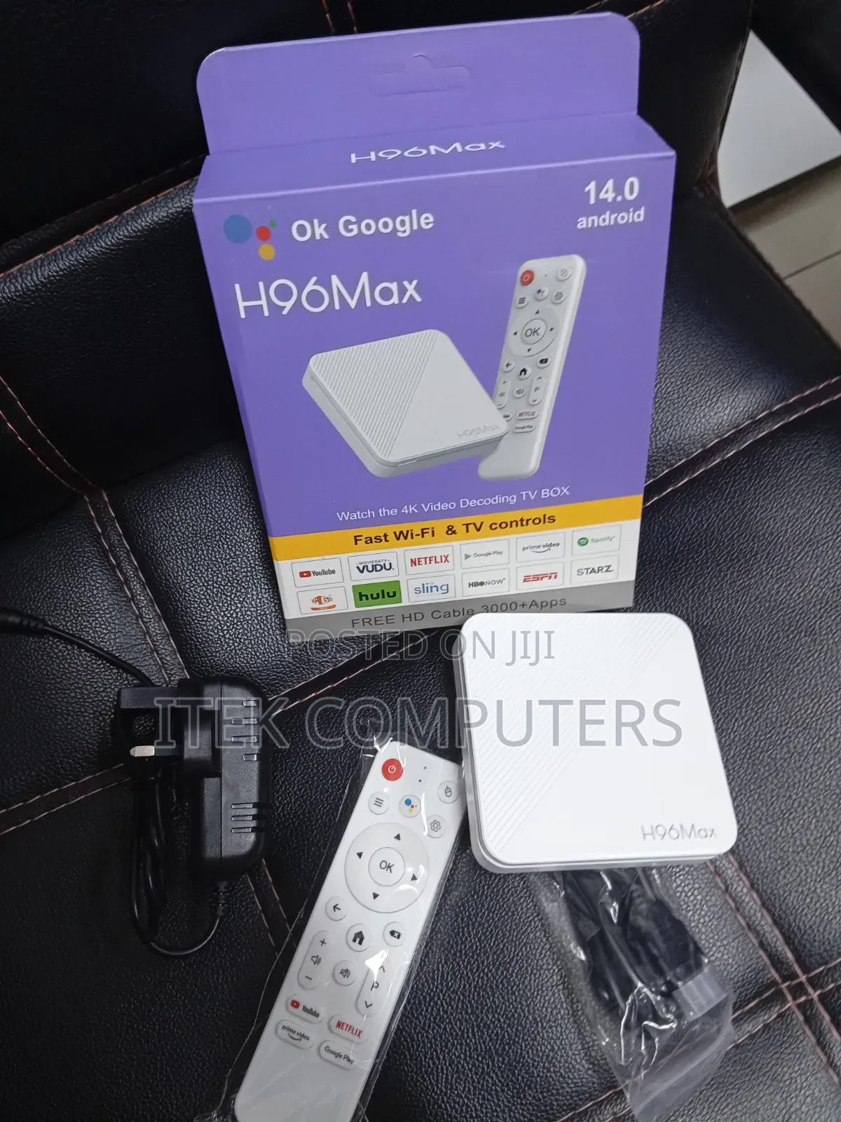 H96 Max Ultra HD Android TV Box for Movies Shows Music and Apps Device