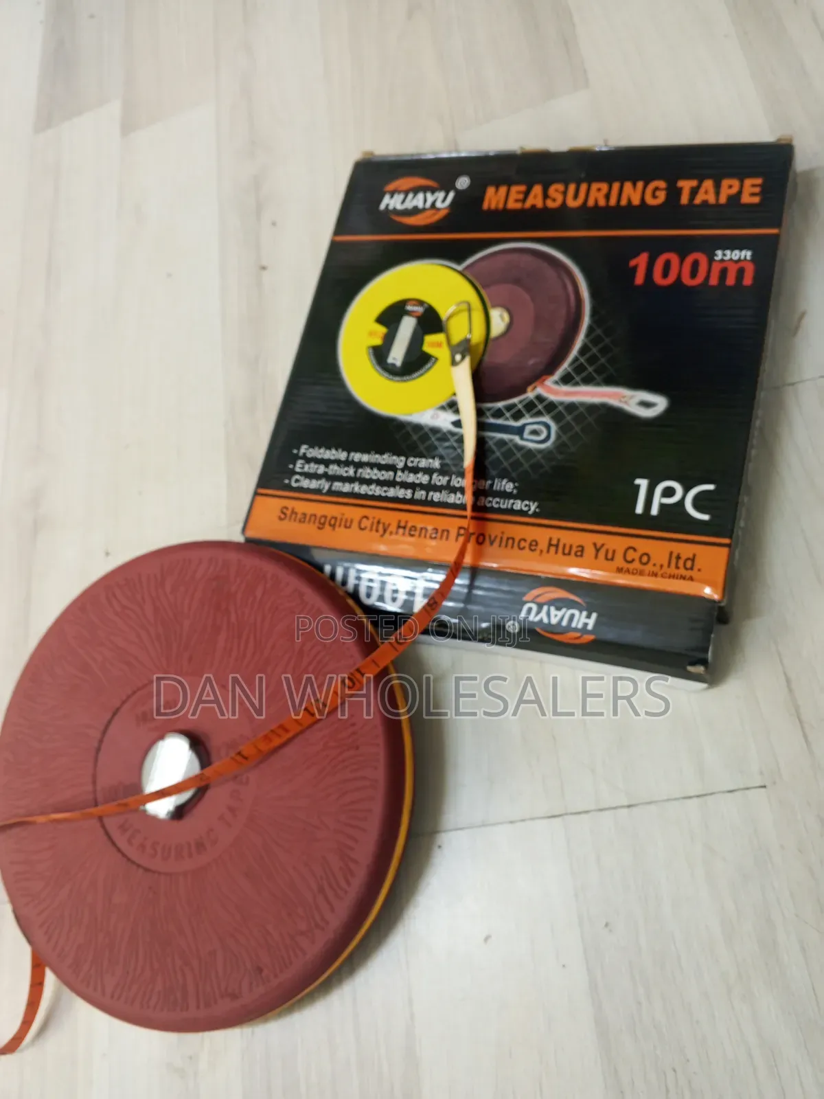 100M Long Measuring Tape With a Thick Ribbon and Accurate Scale