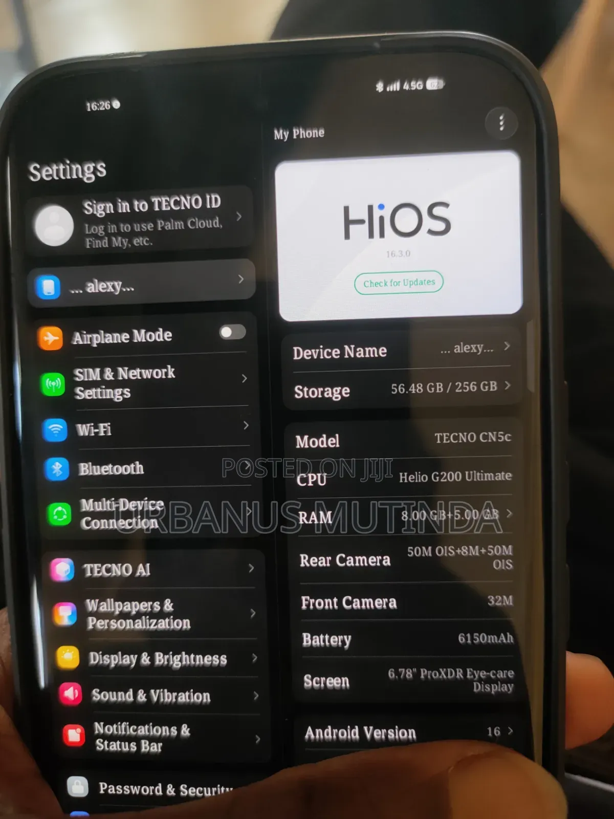 Tecno Camon 50 Pro 256 GB Black