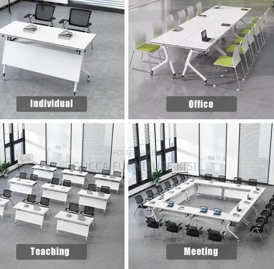 Mobile Conference Folding MDF Desk