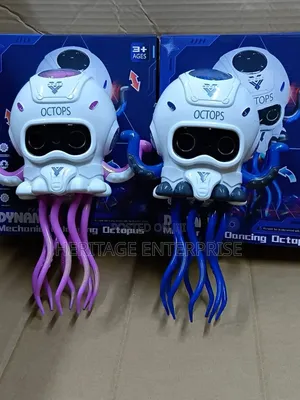 Kids Dancing Octopus With Light Music