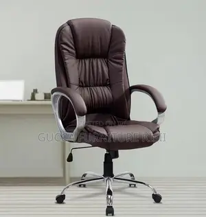 Leather Brown Swivel Executive Office Chair