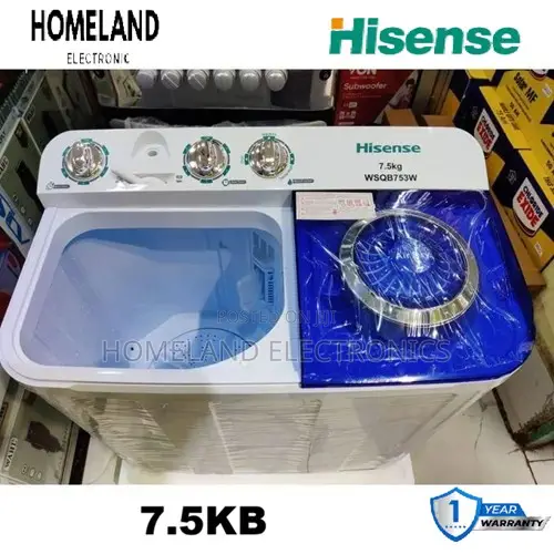 Hisense 7.5kg Capacity Twin Tub Top Load