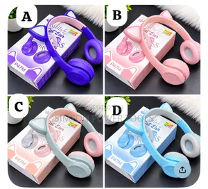 Kids P47M Wireless Headphones With a Distinctive Cat Ear Design