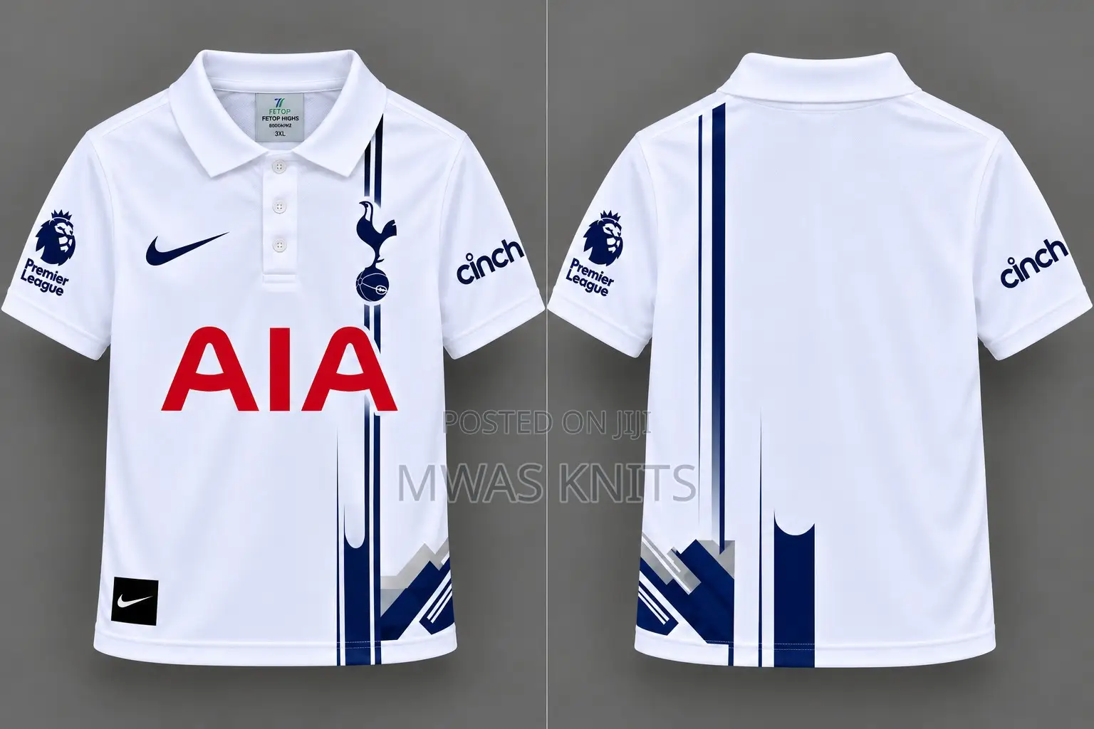 Tottenham Hotspur White Polo Shirt – Quality Football Jersey