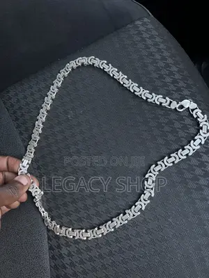 Silver Necklace for Men Stainless Steel Cash Money Chain Necklace Gift